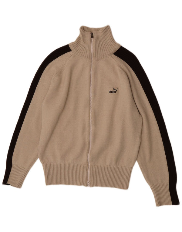 Maglione cardigan da uomo Puma Large Beige Colourblock