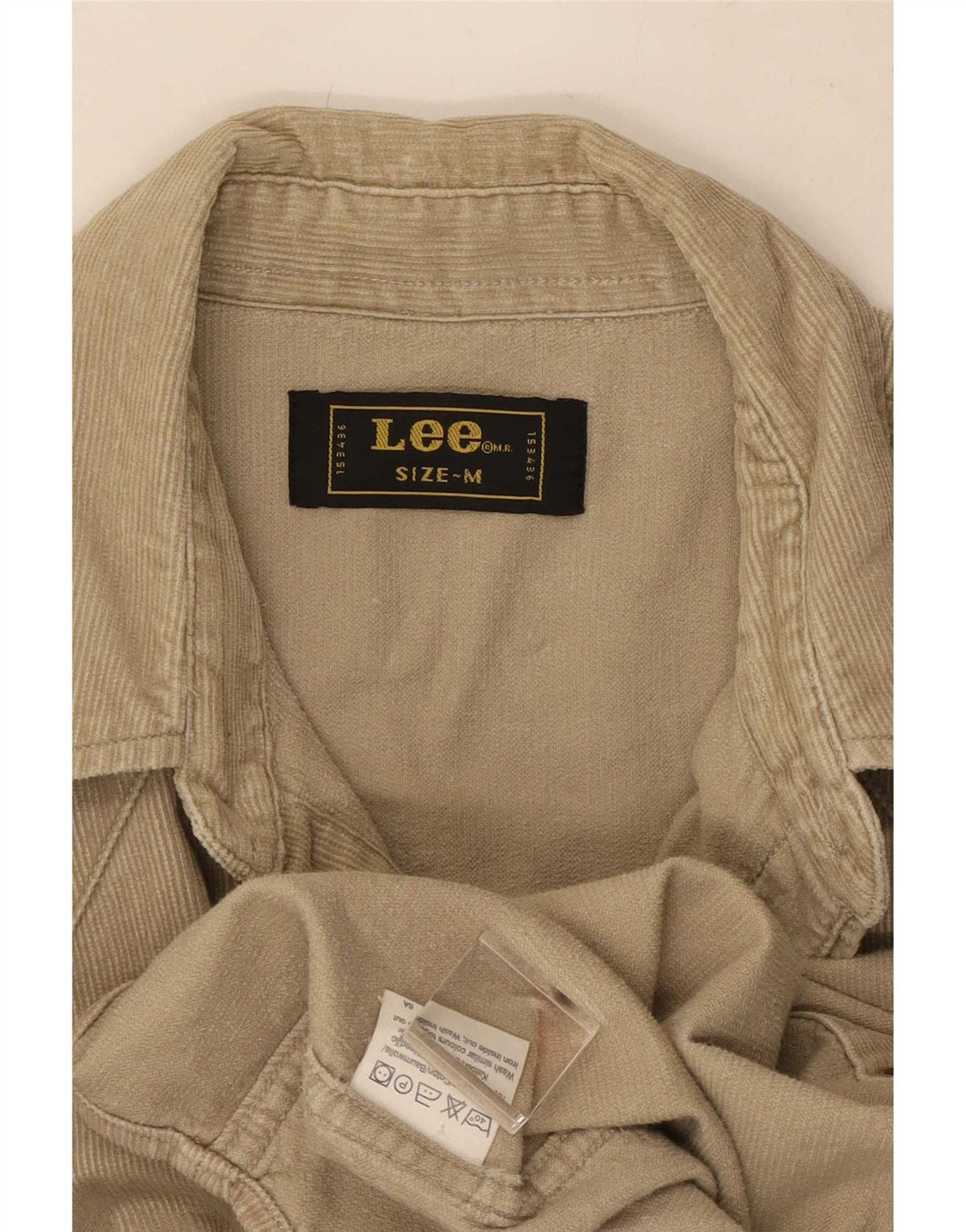 Camicia da uomo in velluto a coste Lee, cotone beige medio