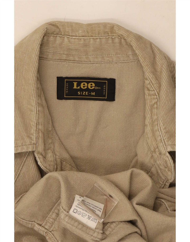 Camicia da uomo in velluto a coste Lee, cotone beige medio