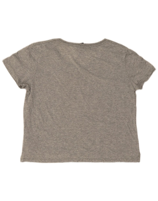 T-shirt grafica oversize da donna Nike UK 6 XS grigia chiazzata