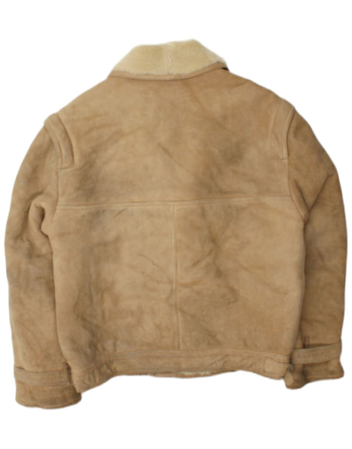 Giacca in shearling doppio petto da uomo McGregor IT 50 Large Beige