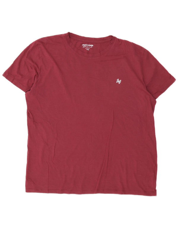Maglietta da uomo Jack & Jones Top XL Bordeaux