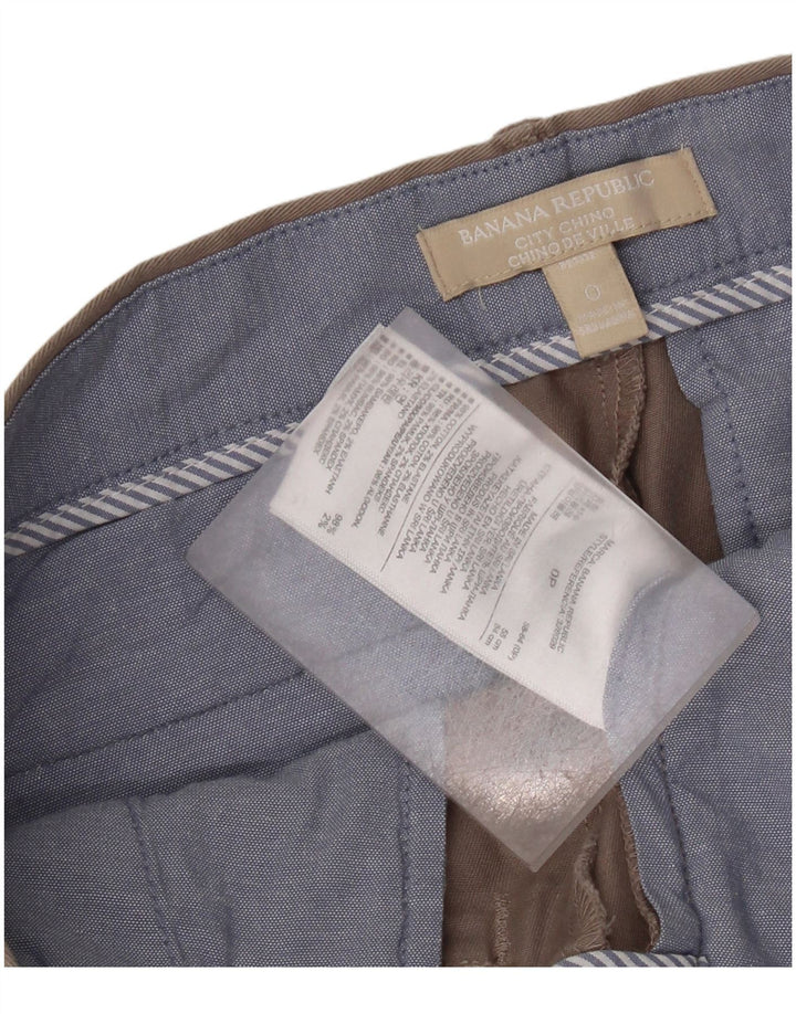 Pantaloncini chino da donna BANANA REPUBLIC US 0 XS W28 cotone grigio