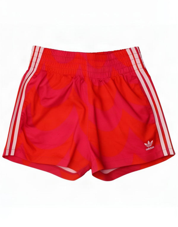 Adidas Pantaloncini sportivi Marimekko da donna UK 10 Small Pink Poliestere