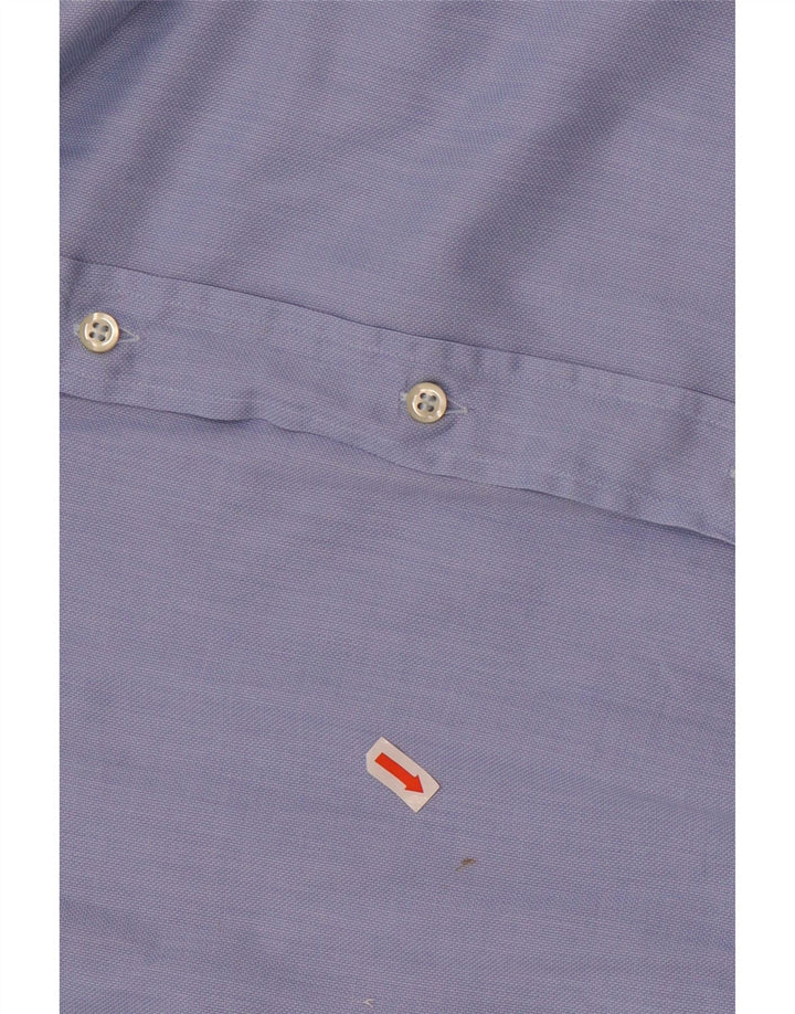 Camicia da uomo Roccobarocco taglia 42 16 1/2 grande cotone blu