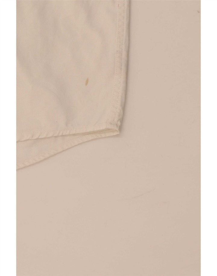 Camicia a maniche corte da uomo Lacoste taglia 39 cotone bianco medio