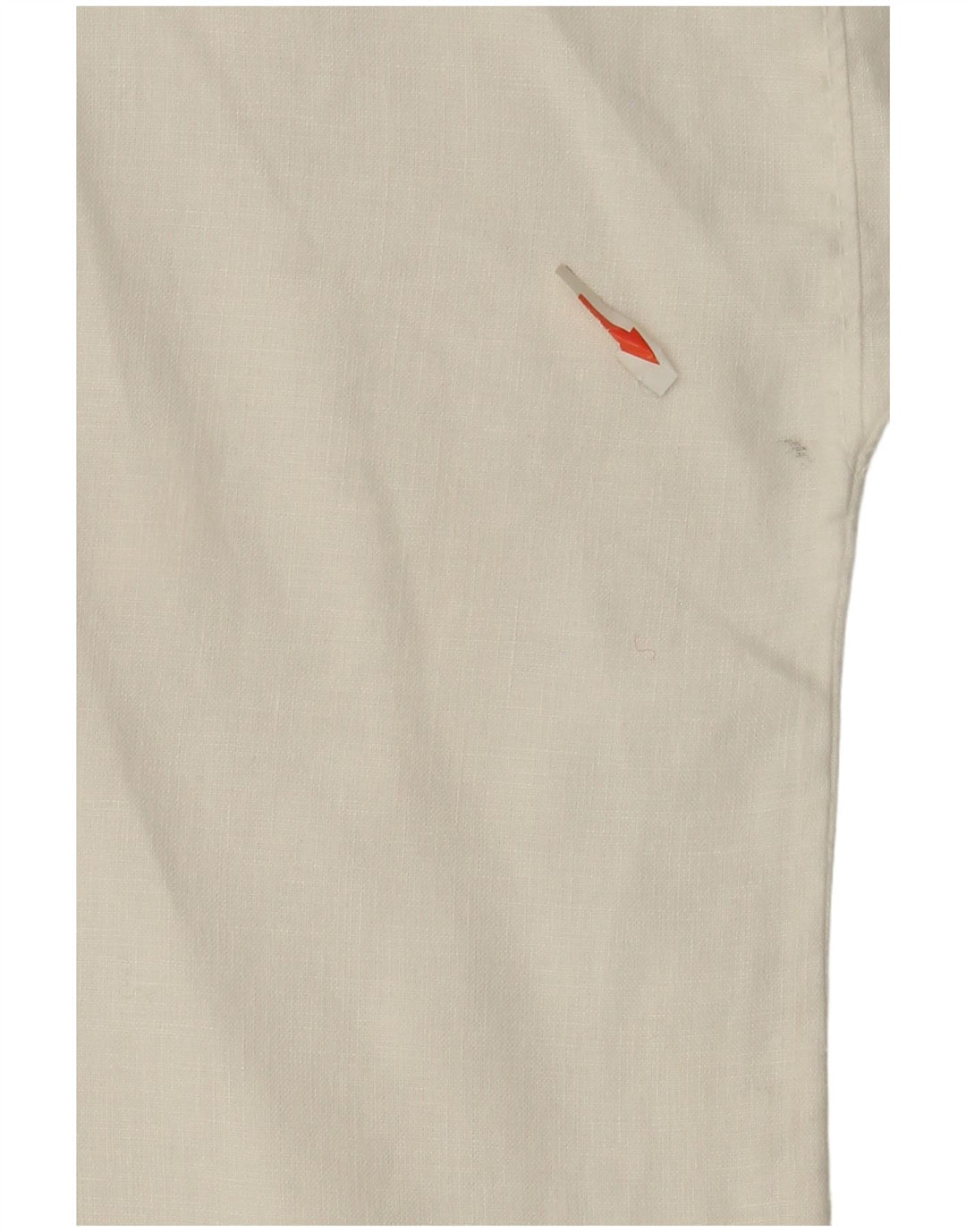 Stefanel Camicetta a pipistrello da donna Top UK 14 Grande lino bianco