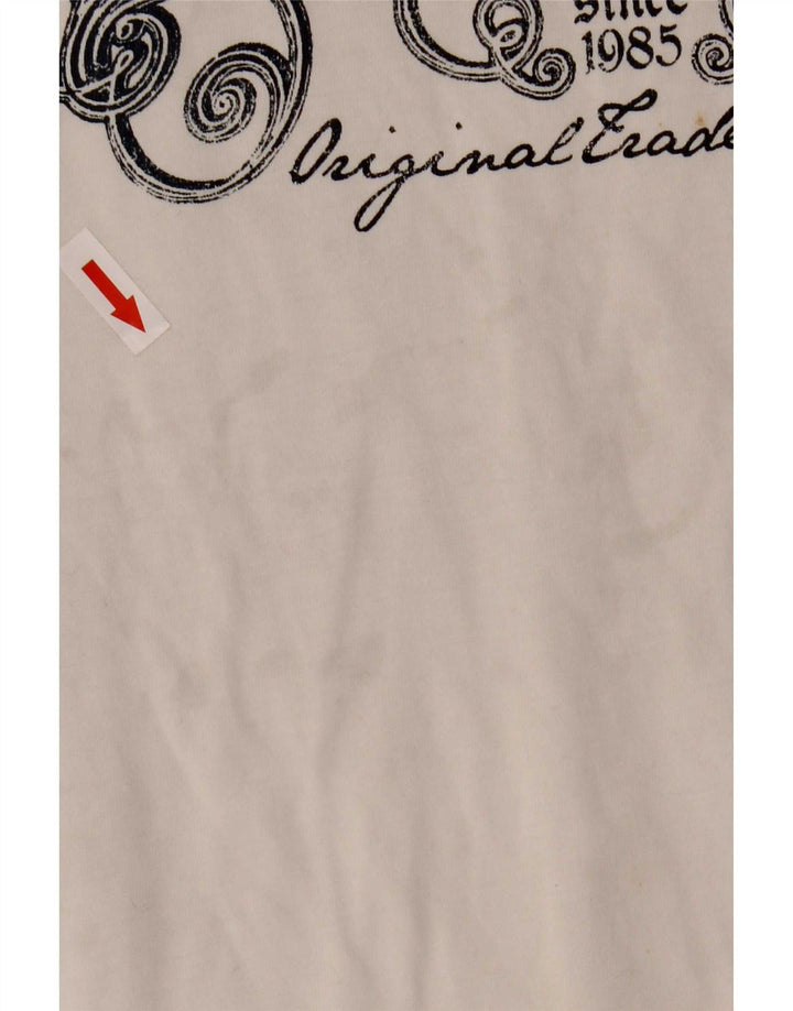 T-shirt grafica da uomo Tommy Hilfiger Top grande in cotone bianco