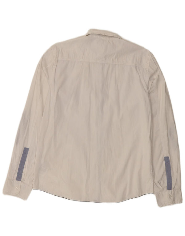 Camicia da donna Guess UK 16 Large in cotone bianco