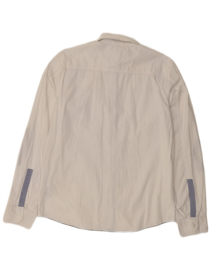 Camicia da donna Guess UK 16 Large in cotone bianco