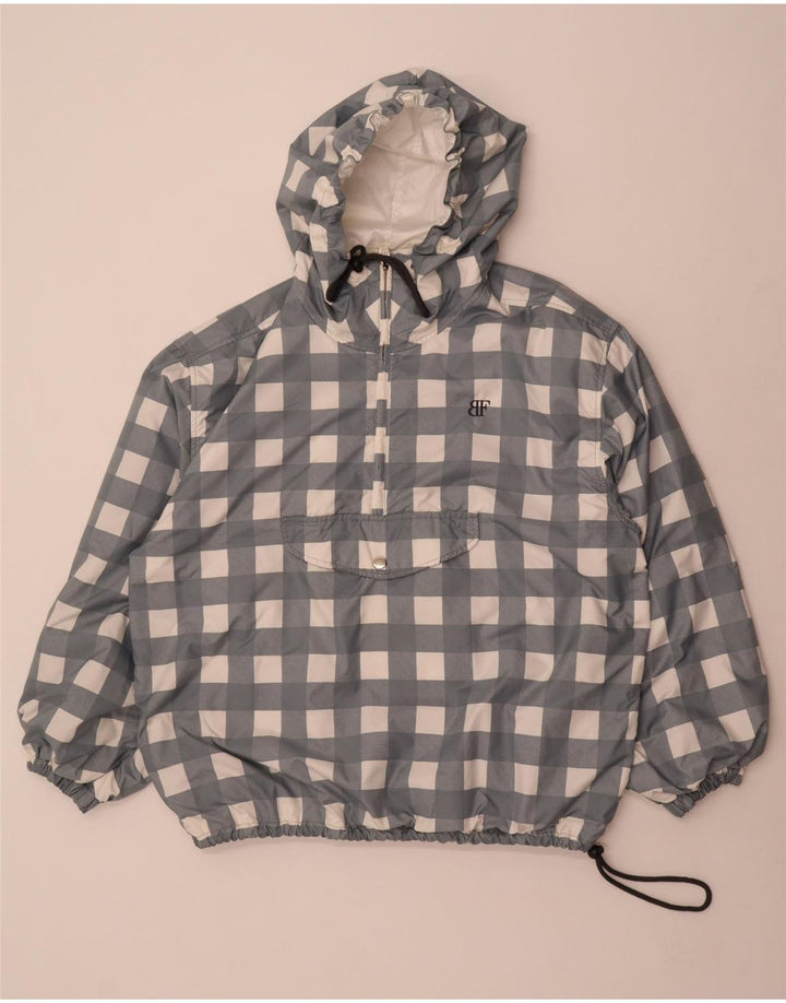 Giacca da sci oversize con cappuccio da donna Belfe & Belfe UK 16 Large Grey Gingham