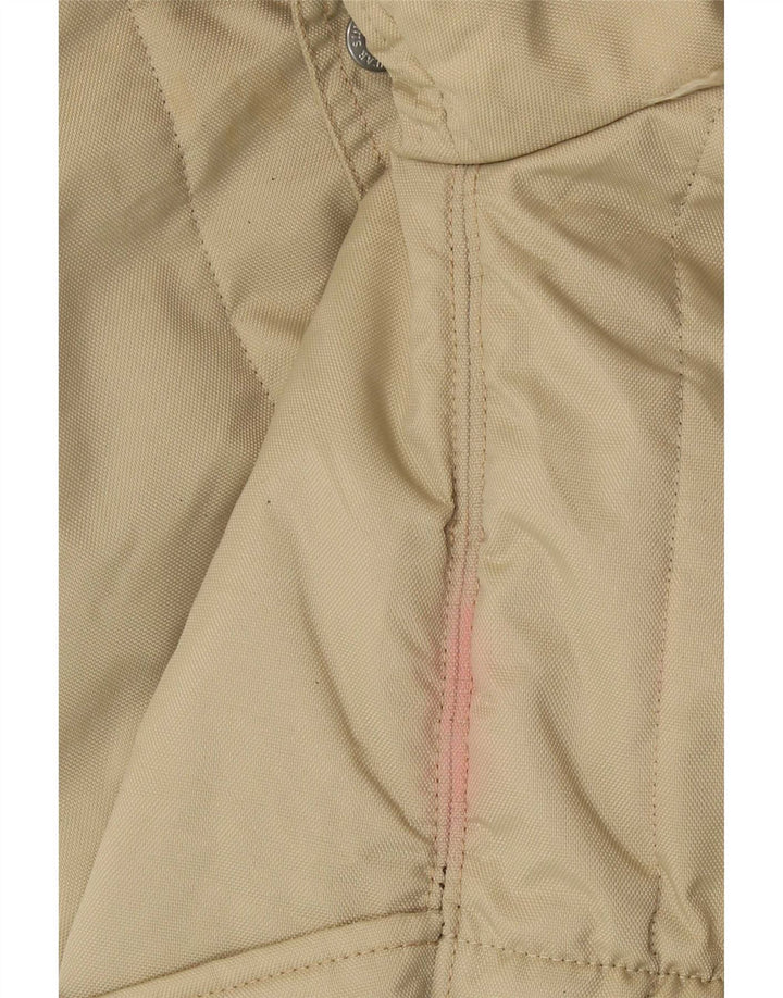 Giacca Parka con cappuccio da donna Refrigiwear UK 16 Large Beige Colourblock