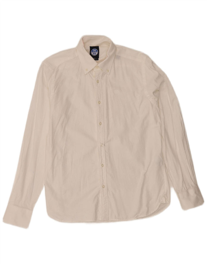 Camicia da uomo North Sails XS in cotone bianco