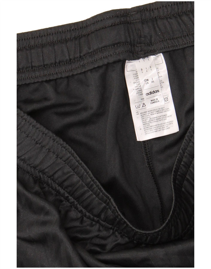Pantaloncini sportivi da uomo Adidas grandi in poliestere nero