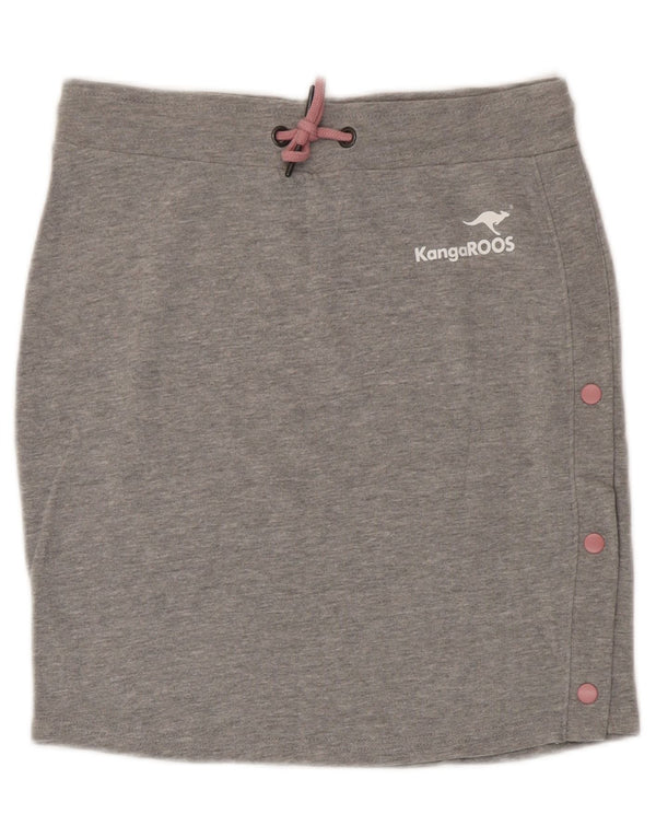 Gonna da donna Kangaroos UK 10 piccola in cotone chiazzato grigio