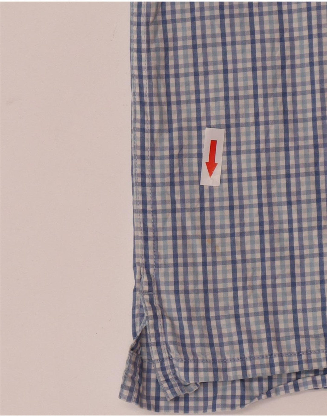 Camicia a maniche corte da uomo Izod XL in cotone a quadri blu