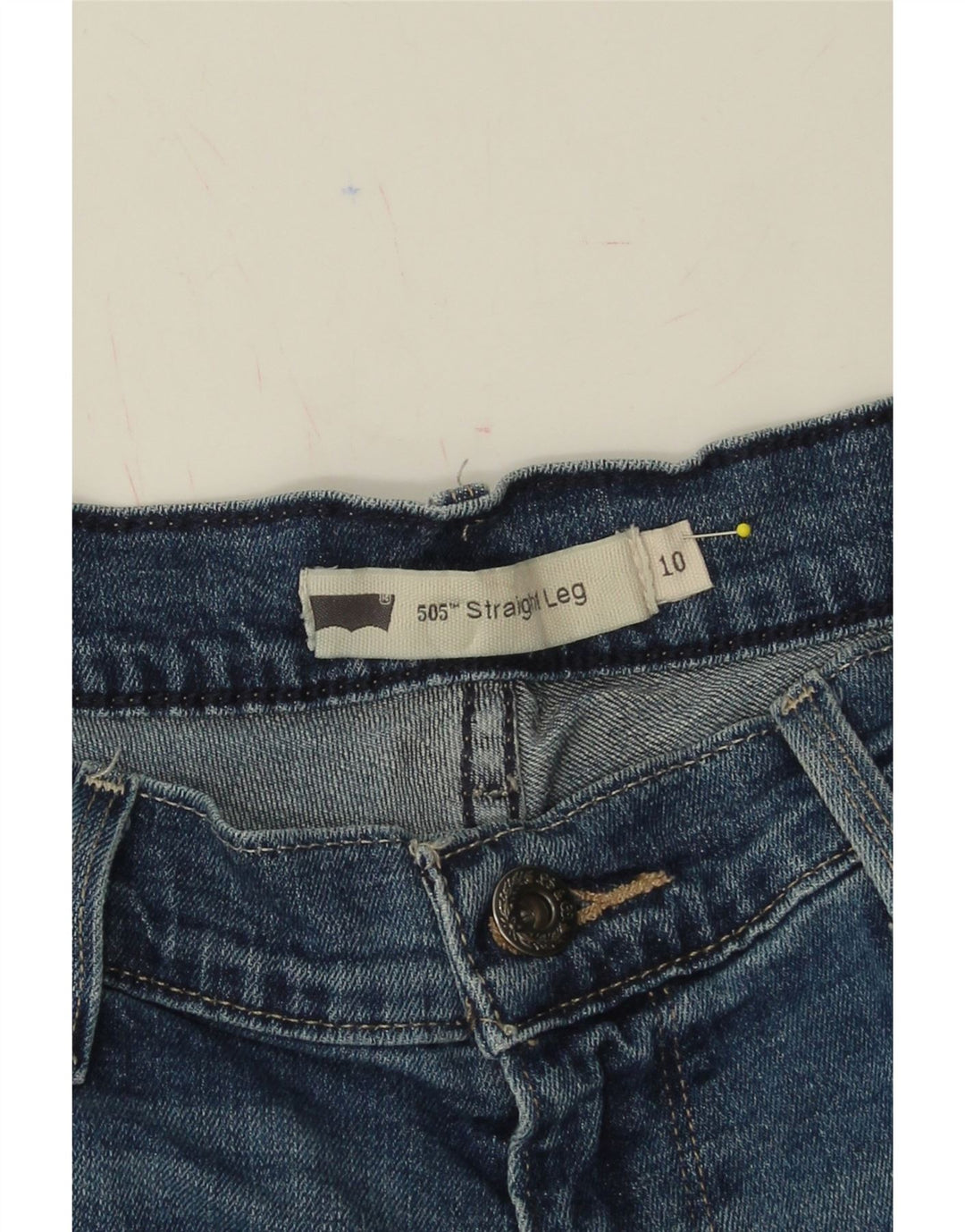 LEVI'S Womens 505 Straight Jeans US 10 Large W32 L32 Blue Cotton Vintage Levi's and Second-Hand Levi's from Messina Hembry 