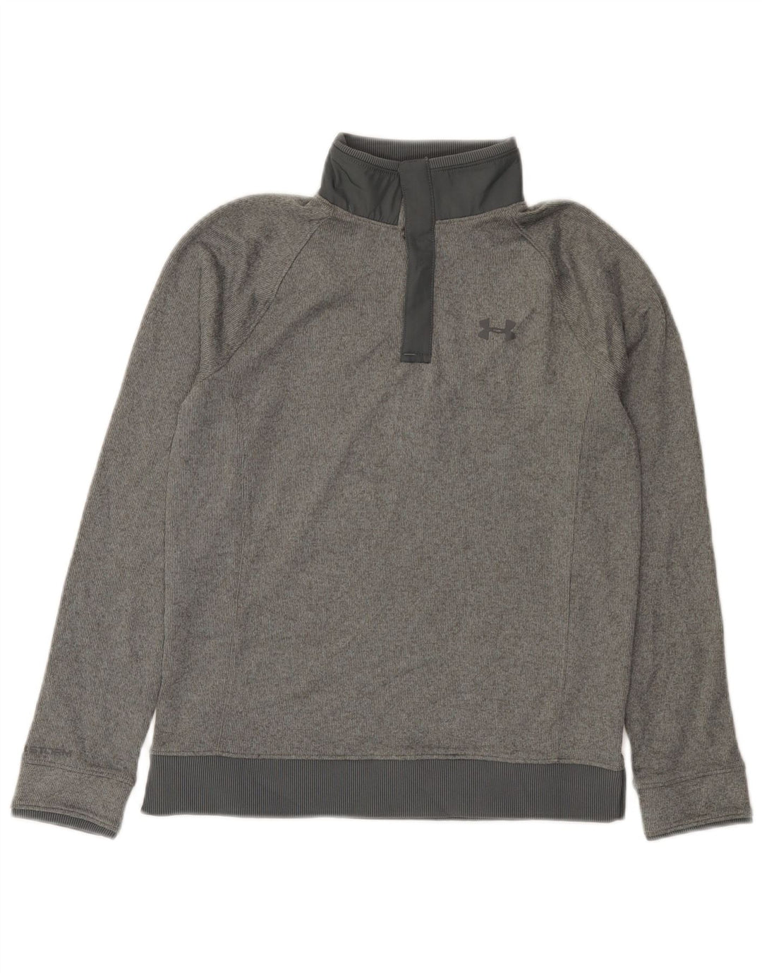Under Armour Ragazzi Felpa con Collo a Bottoni Maglione 11-12 Anni Grande Grigio