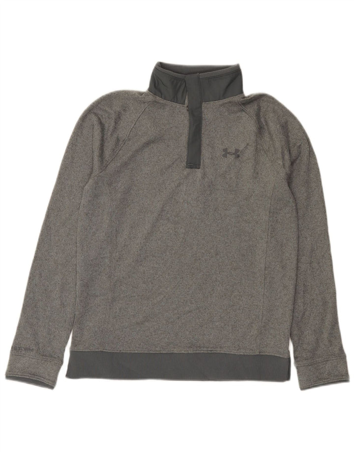 Under Armour Ragazzi Felpa con Collo a Bottoni Maglione 11-12 Anni Grande Grigio
