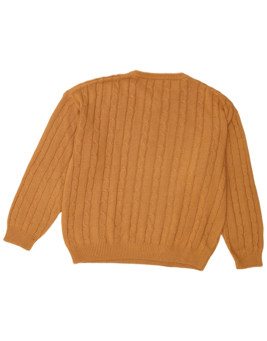 Maglione Herman da uomo con scollo a V XL in cotone marrone