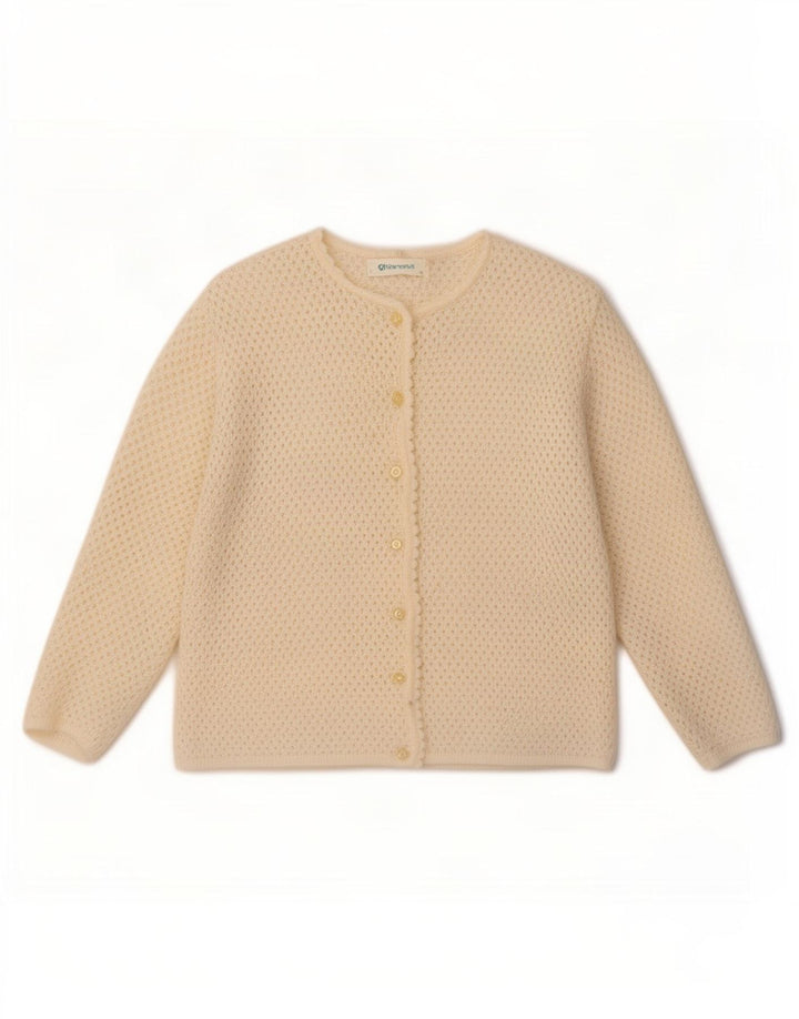 Maglione cardigan da donna Dralon EU 46 XL bianco sporco