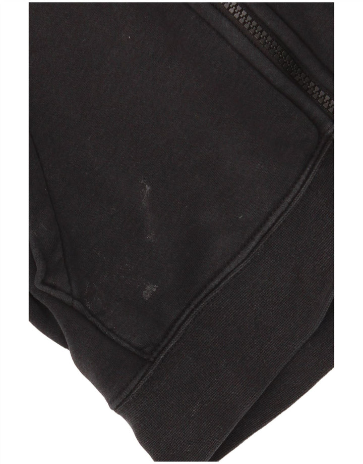 Maglione con cappuccio e zip oversize da donna NIKE UK 6 XS cotone nero