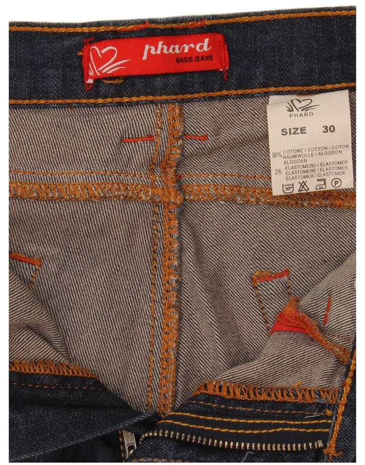 Jeans dritti da donna Phard W30 L31 cotone blu navy