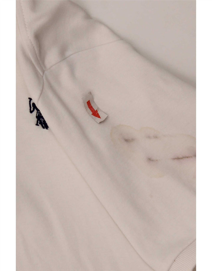 Polo Assn. Camicia da uomo in cotone bianco medio
