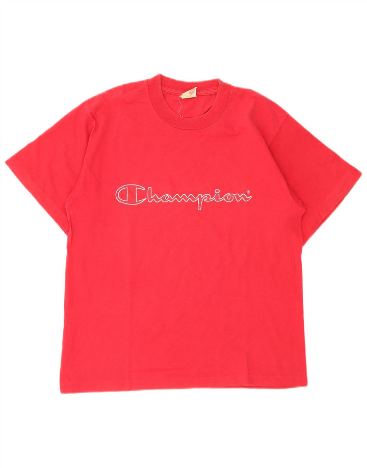 T-shirt grafica da uomo Champion Top piccola rossa