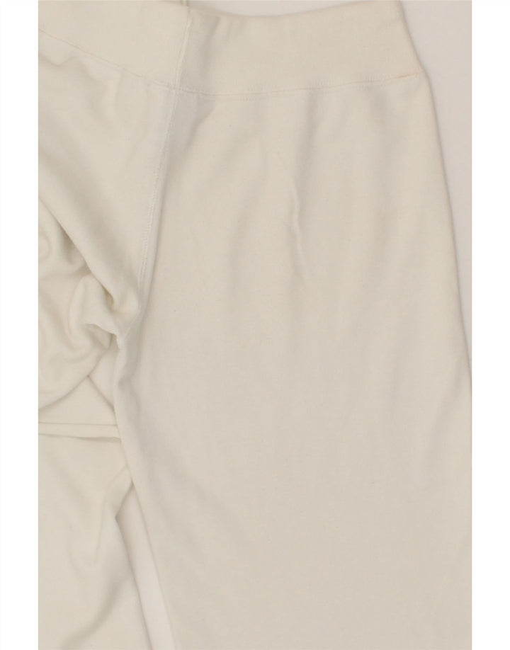 CHAMPION Womens Tracksuit Trousers UK 14 Medium White Cotton Vintage Champion and Second-Hand Champion from Messina Hembry 