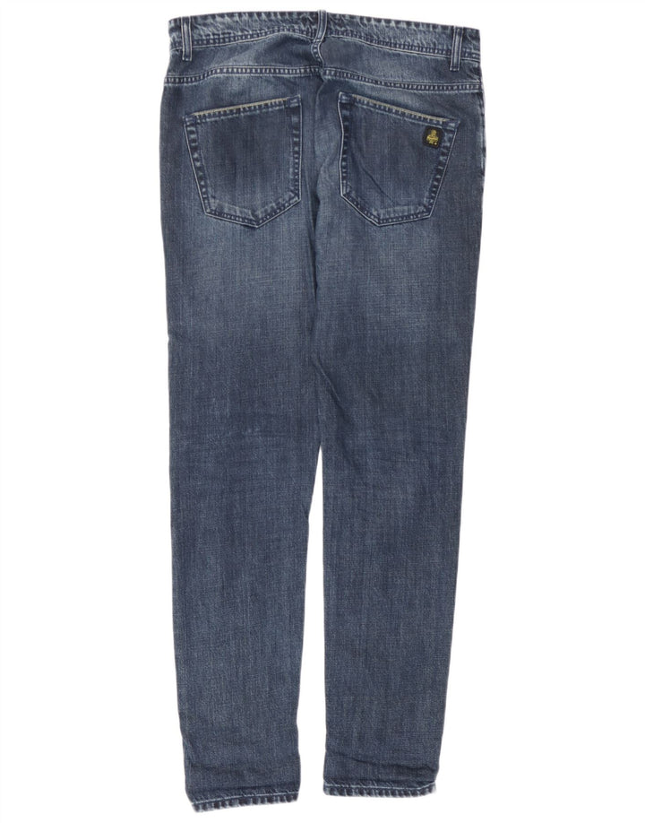 Jeans slim da uomo Refrigiwear W34 L30 cotone blu navy