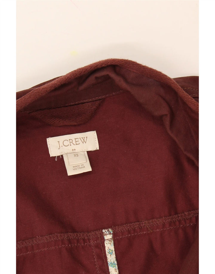 J. CREW Womens Utility Jacket UK 6 XS Brown Cotton Vintage J. Crew and Second-Hand J. Crew from Messina Hembry 