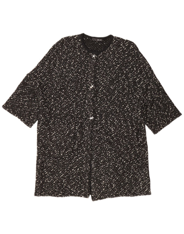 Maglione cardigan a maniche corte da donna Liu Jo IT 44 medio nero