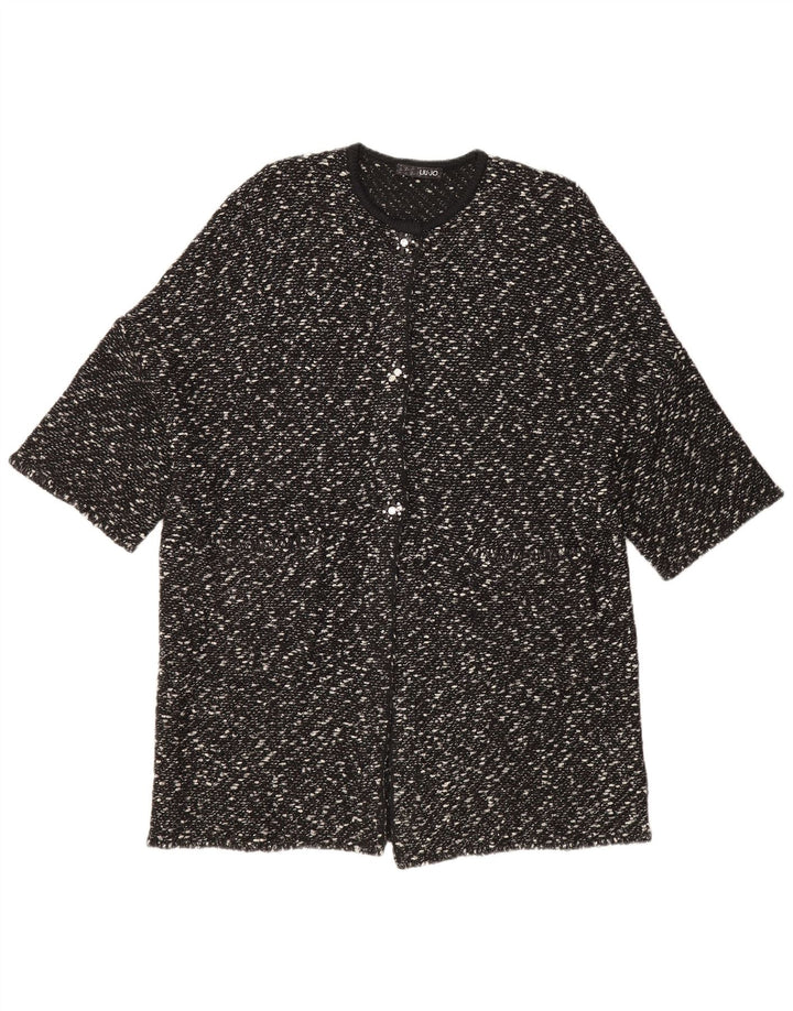 Maglione cardigan a maniche corte da donna Liu Jo IT 44 medio nero