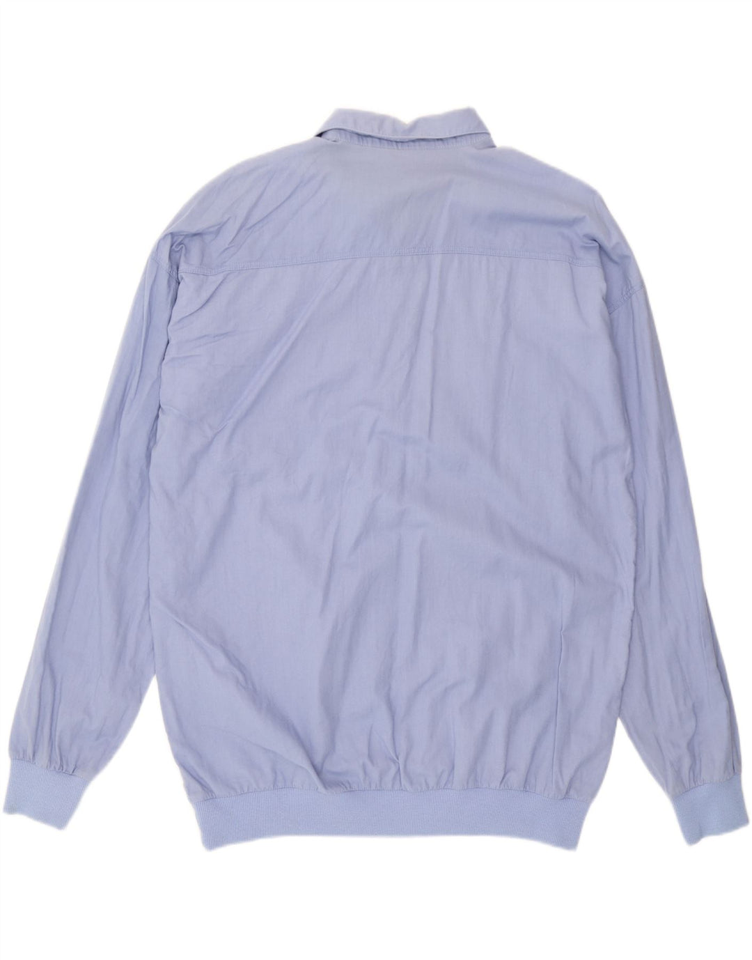 Camicia pullover vintage da uomo IT 50/52 grande cotone color block blu