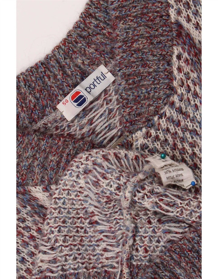 Sportful Maglione da uomo con collo a bottoni IT 50 medio multicolore retrò