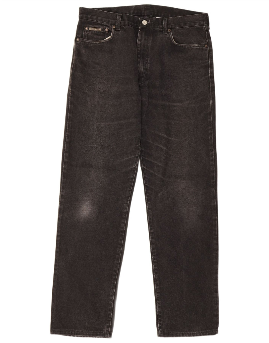 Jeans dritti da uomo Calvin Klein W34 L31 cotone nero