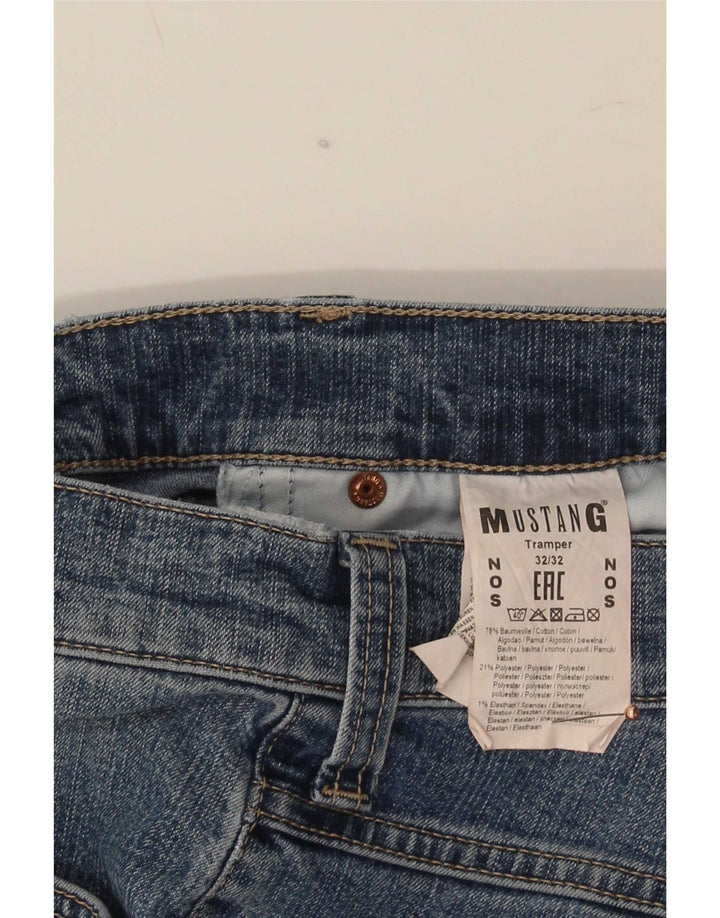 Jeans dritti Tramper da uomo Mustang W32 L32 cotone blu