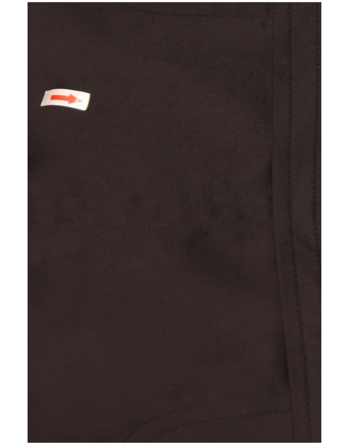 Giacca Bolero da donna Zara con maniche a 3/4 e 3 bottoni UK 14 grande cotone nero