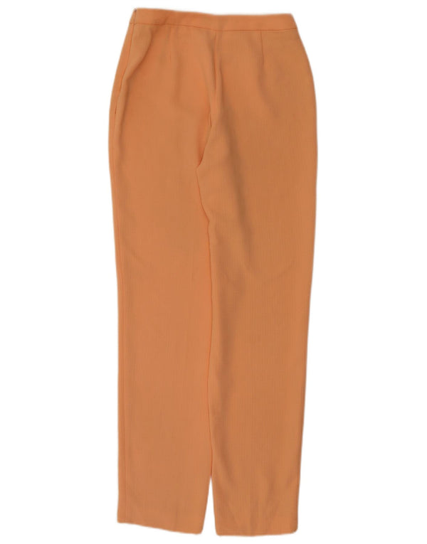 Pantaloni casual affusolati da donna vintage EU 36 piccoli W26 L28 arancioni