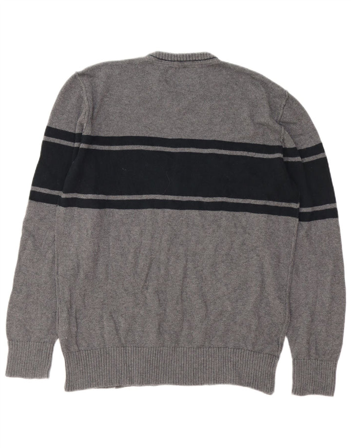 Maglione da uomo con scollo a V Nautica, grande cotone grigio