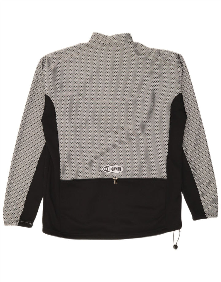 Tuta da ginnastica vintage da uomo con grafica pullover IT 50 Colorblock grigio medio