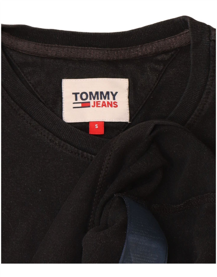 T-shirt da uomo Tommy Hilfiger Top piccola in cotone nero