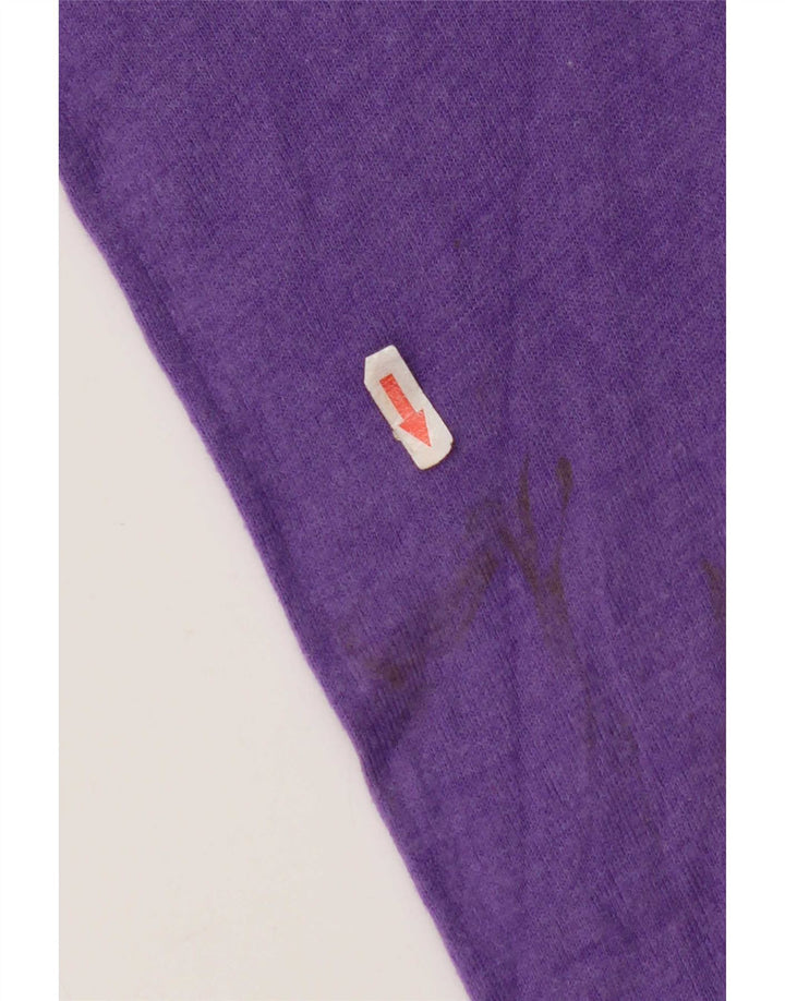 Maglione da uomo con scollo a V John Lewis in acrilico viola medio