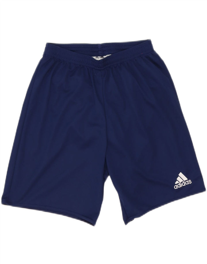Pantaloncini sportivi Adidas Climalite da uomo piccoli in poliestere blu navy
