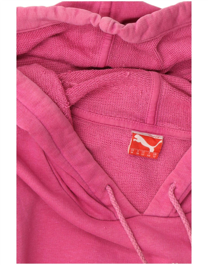 Felpa con cappuccio grafica da donna Puma UK 12 rosa medio