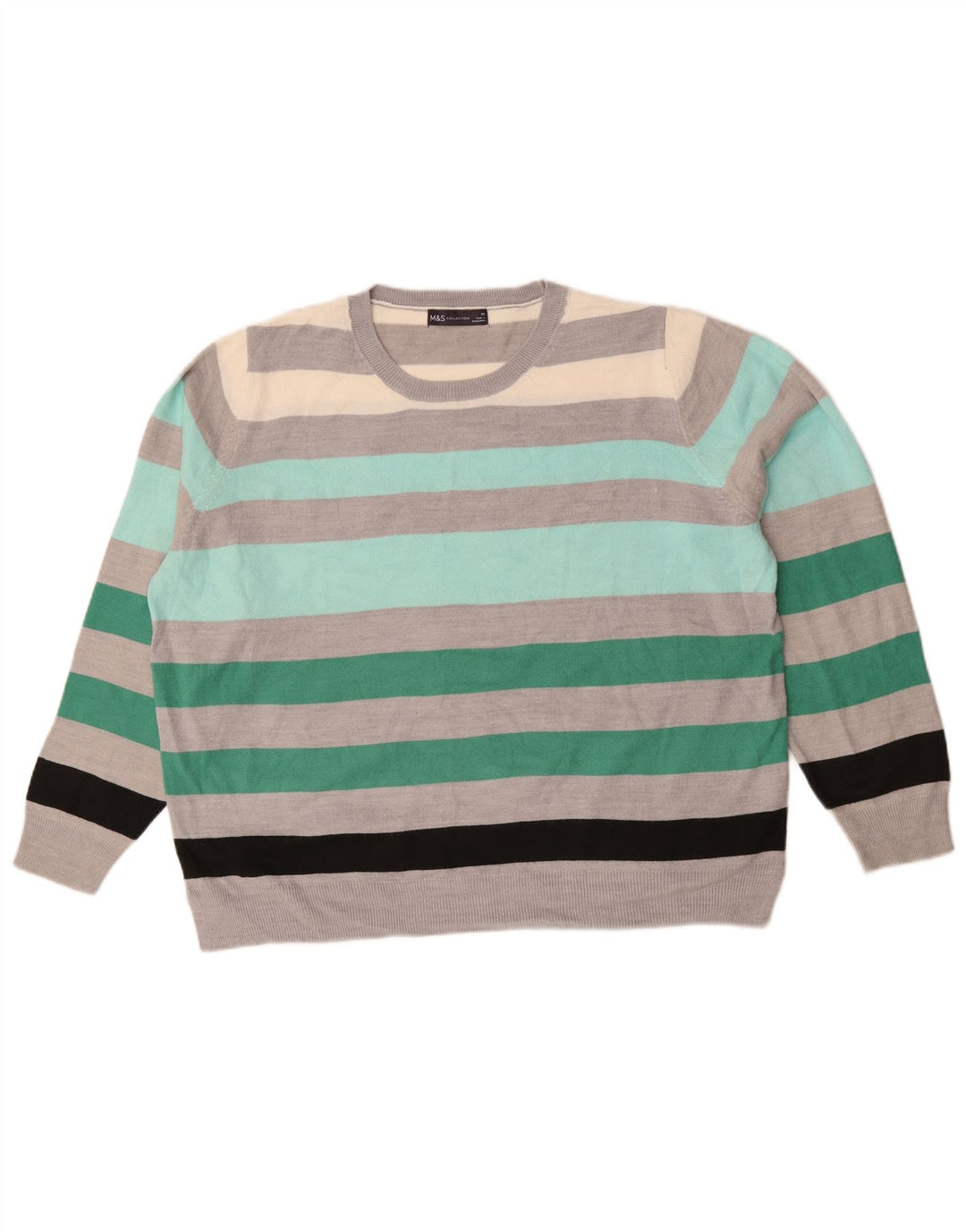 Maglione maglione girocollo da donna Marks & Spencer UK 20 2XL multicolore
