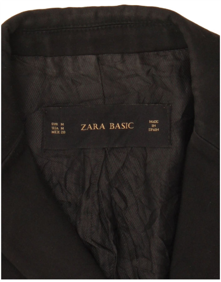 Giacca blazer a 1 bottone da donna Zara UK 12 media nera