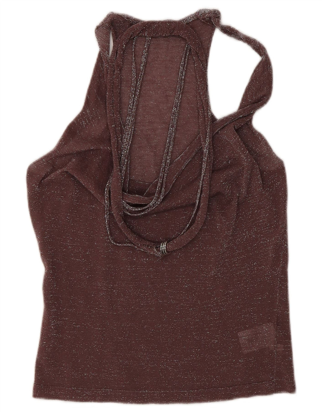 Canottiera corta da donna Liu Jo IT 40 piccola in cotone screziato marrone
