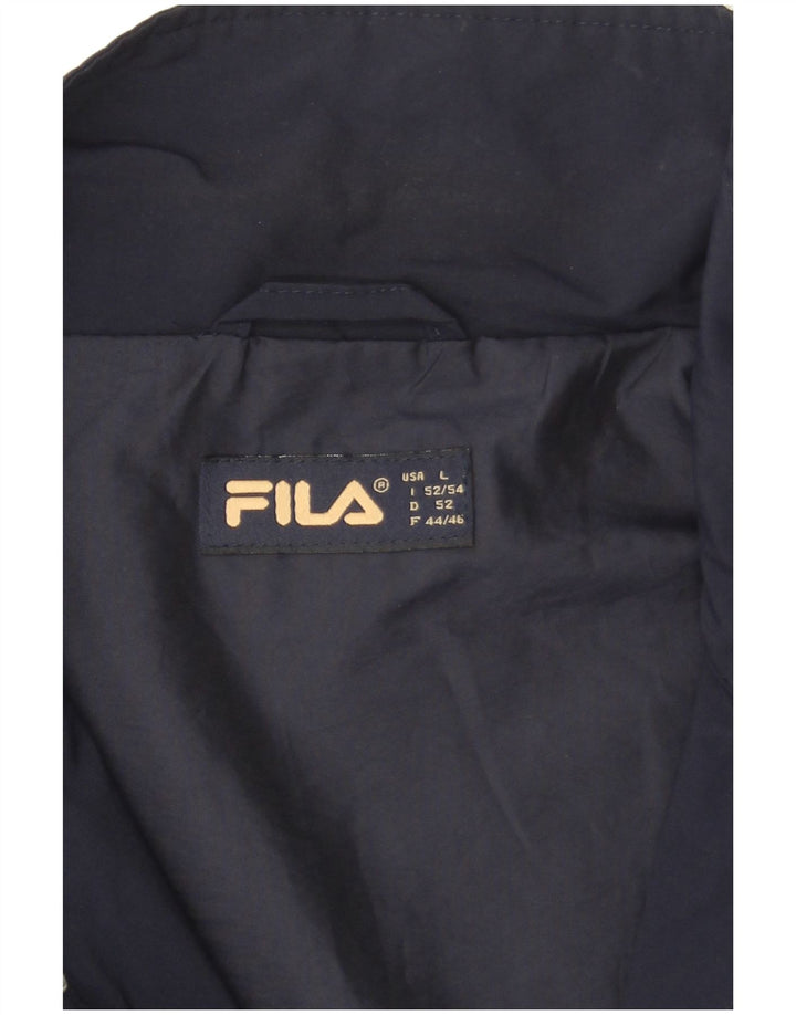 Giacca Bomber da Uomo Fila IT 52/54 Large Blu Navy